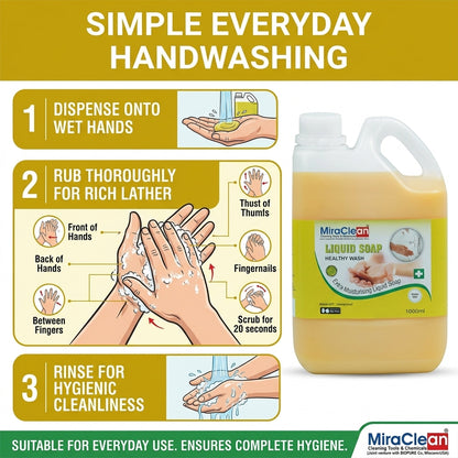 Liquid Soap Healthy Wash 1L X 4