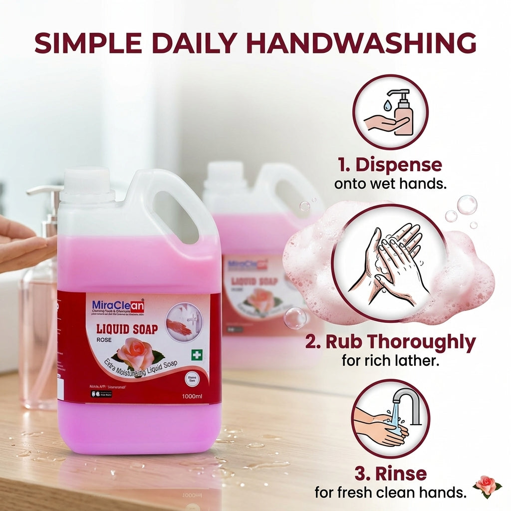 Handwash Rose 1L X 4