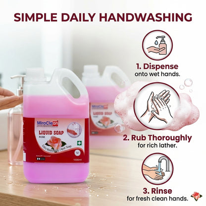 Handwash Rose 1L X 4