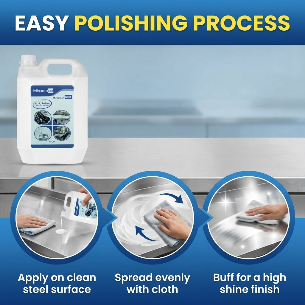 Stainless Steel Polish 5L X 4