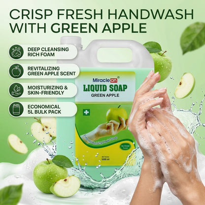 Liquid Soap Green Apple 5L X 4