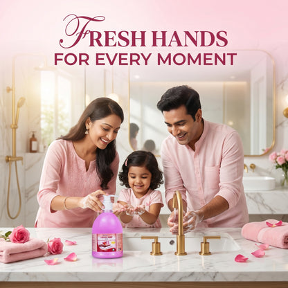 Handwash Rose 500ml X 4