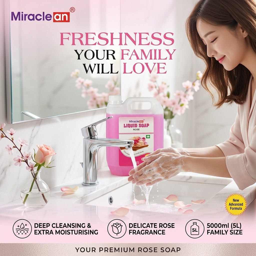 Liquid Soap Rose 5L X 4