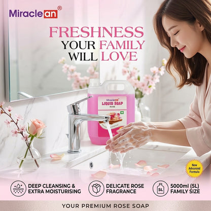 Liquid Soap Rose 5L X 4