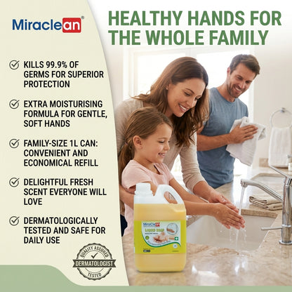 Liquid Soap Healthy Wash 1L X 4