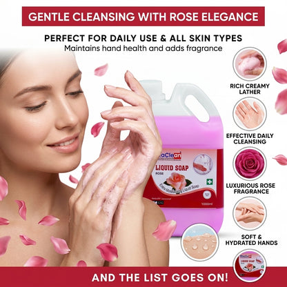 Handwash Rose 1L X 4