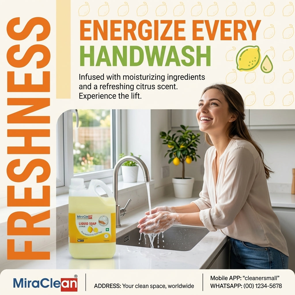 Liquid Soap Citrus 1L X 4