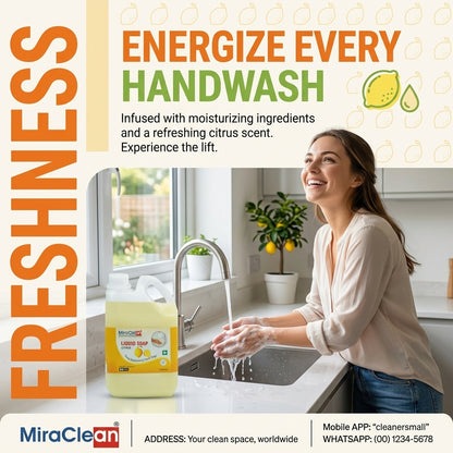 Liquid Soap Citrus 1L X 4