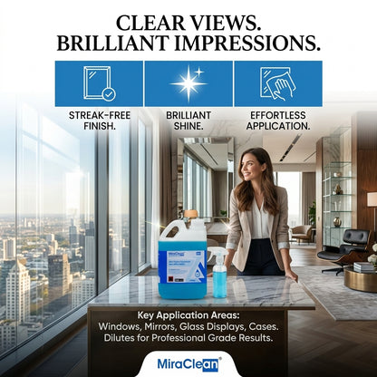 Glass Cleaner Concentrate 1L X 4