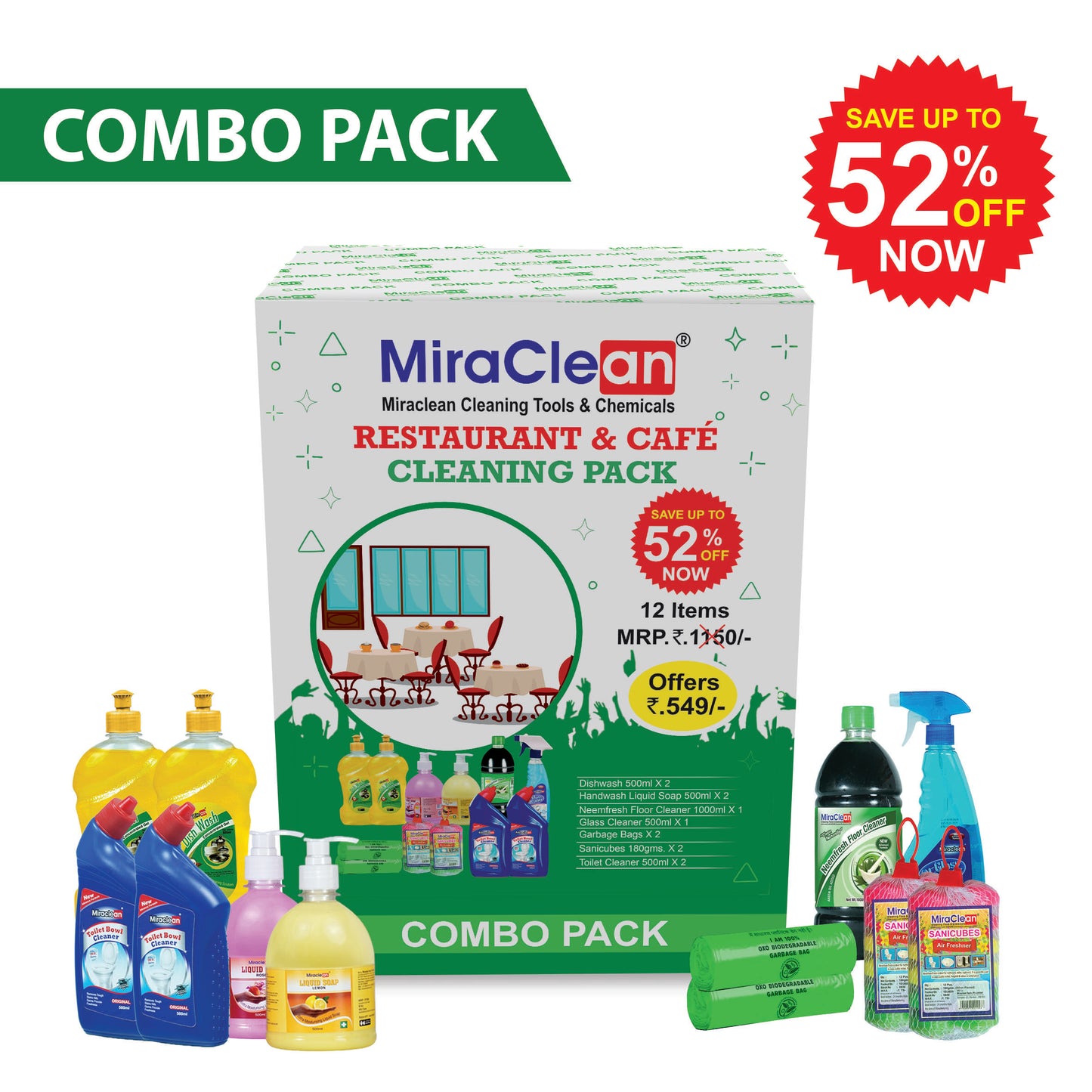 Restaurant & Cafe Cleaning Kit